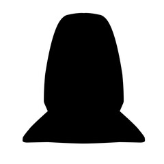 Male and female portraits, silhouettes, avatars or profiles for unknown anonymous persons. Man, woman, people. Hand drawn vector ilustration