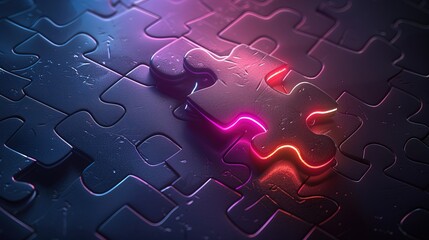 Idea metaphor. Business strategy, success solution, jigsaw puzzle symbol. Connect, challenge, join us concept