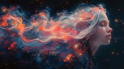 Paint a scene of neurodevelopmental disorders such as autism spectrum disorder and attention deficit hyperactivity disorder, illustrating how genetic and