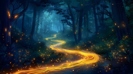 Obraz premium scene with stars and clouds