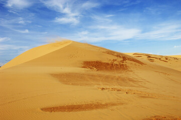 베트남 무이네 근처에 있는 화이트 샌듄.