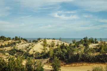 베트남 무이네 바닷가에 있는 모래언덕.