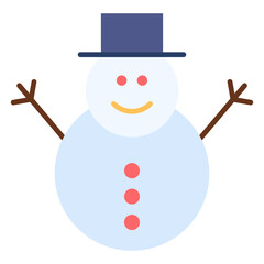 snowman, xmas, winter, holidays, hobbies and free time Icon