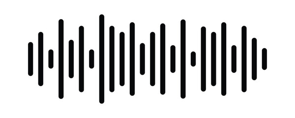 Equalizer music waves collection. Set of black music wave. Black music line wave beat collection. Frequency audio waveform with white background.