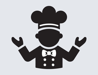 chef vector icon, chef flat vector icon from chef collection for web.