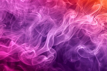 Vivid purple and pink abstract smoke swirls background