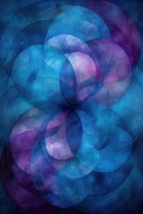 Fototapeta premium Abstract Blue and Purple Geometric Pattern