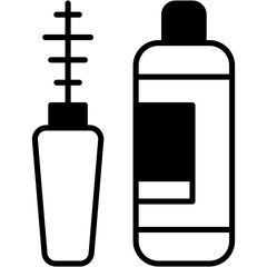 Beauty, cosmetics, makeup, mascara, woman Icon