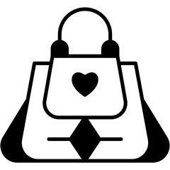 Bag, ladies, purse, hand bags, wallet Icon