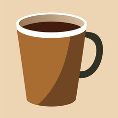 Coffee cup logo icon vector illustration.
