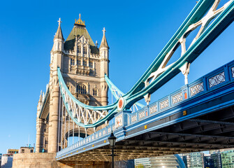 Obraz premium Tower bridge over Thames river in London, UK