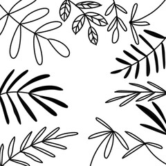 Painting background quote message flower illustration 