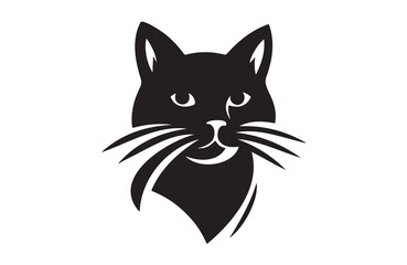 Fototapeta premium vector of a cat icon on white background