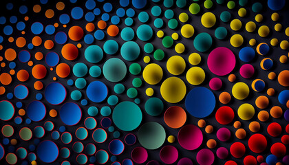 Colorful dots texture artful realistic