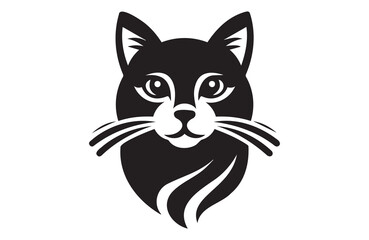 Obraz premium vector of a cat icon on white background