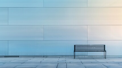 Create a minimalist seascape photograph with negative space, featuring a lone sailboat drifting on calm waters