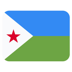 Vector Icon for Djibouti, country, national, flag, world flag