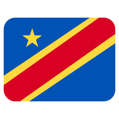 Vector Icon for Democratic Republic Of Congo, country, national, flag, world flag