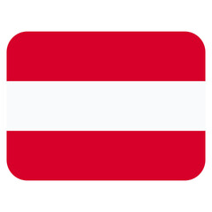 Obraz premium Vector Icon for Austria, country, national, flag, world flag