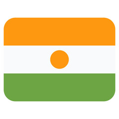 Vector Icon for Niger, country, national, flag, world flag