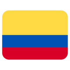 Vector Icon for Colombia, country, national, flag, world flag