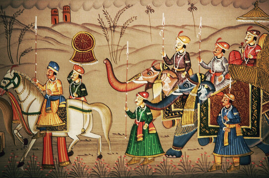 Miniature painting. Rajasthan, India.