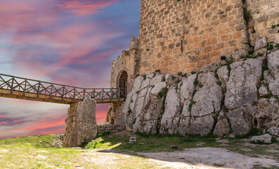 The ayyubid castle of Ajloun (built in the 12th century) in northern Jordan, Middle East