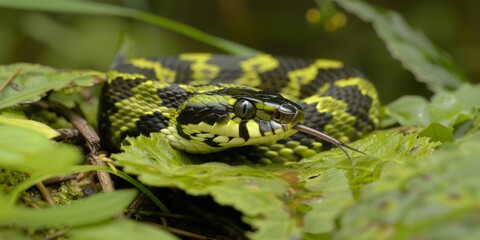 Fototapeta premium green snake