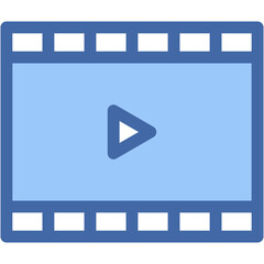 Vector Icon Film, movie, video, play, multimedia