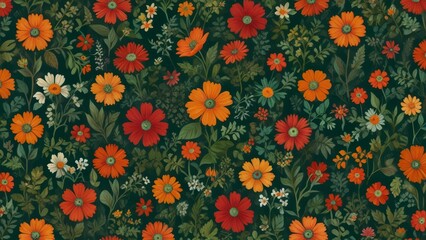 Vibrant Floral Garden