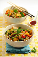 Vegetables mix. Oriental style.