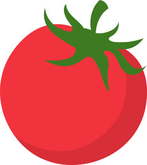 Tomato Vegetable Flat Sticker Design