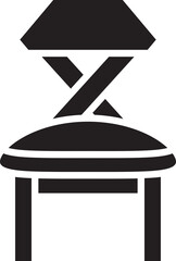 Chair Glyph Icon
