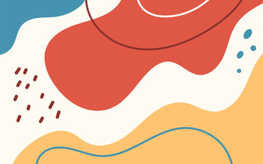 Abstract Wavy Background with Minimalist Style