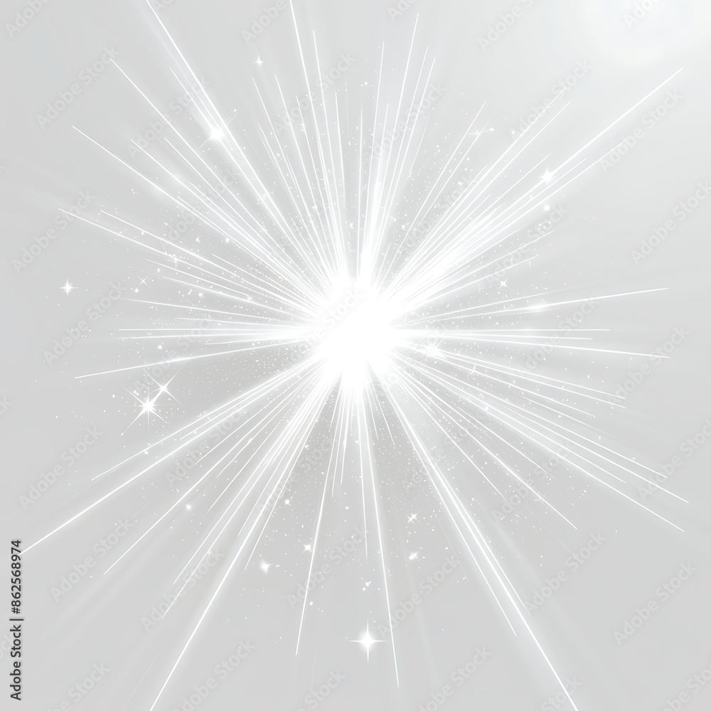 Sticker  Shining stars isolated on a transparent white background PNG 