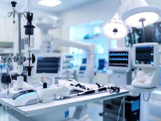 Hightech medical devices, innovative healthcare technology, advanced medical tools, cuttingedge treatment devices, modern medical solutions