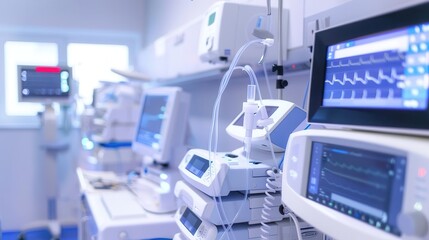 Innovative medical devices, hightech healthcare technology, advanced treatment tools, medical innovation, modern healthcare equipment