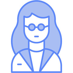 Vector Icon Woman, teacher, female, professor