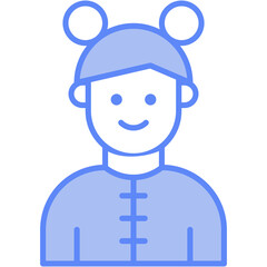 Vector Icon User, girl, young, avatar, teenager