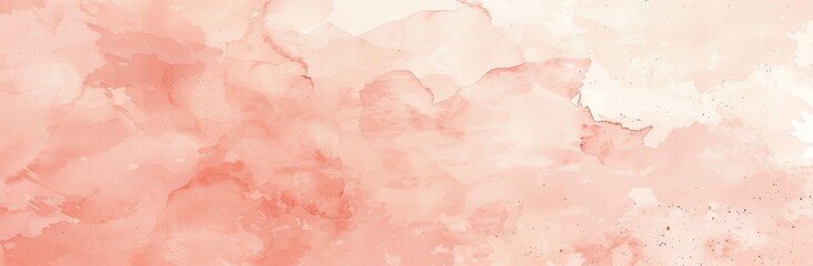 Fototapeta premium Hand-drawn abstract aquarelle fill. Light red watercolour texture. Soft pastel colors. Pink watercolor Valentine's day background with stains.