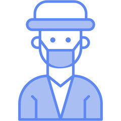 Vector Icon Physician, surgeon, doctor, male