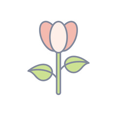 Tulip vector icon