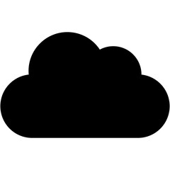 Vector Icon Cloud, data, storage, network, server