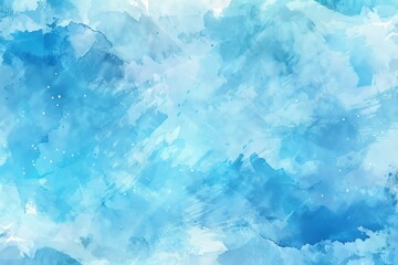 Fototapeta premium Abstract hand painted square stain background with blue watercolor