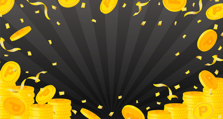 Reward points vector background illustration