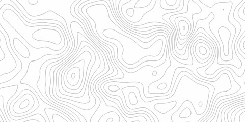 Fototapeta premium Abstract topography line wave paper curved reliefs background black and white, Background of the topographic line map. Topographic map patterns abstract white topography vector background.
