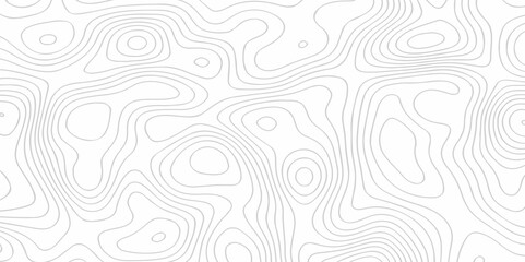 Black and white lines seamless Topographic map patterns, topography line map. Vintage outdoors style. The stylized height of the topographic map contour in lines and contours isolated on white wave.