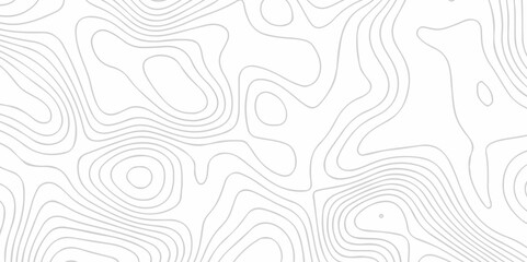 Black and white lines seamless Topographic map patterns, topography line map. Vintage outdoors style. The stylized height of the topographic map contour in lines and contours isolated on white wave.