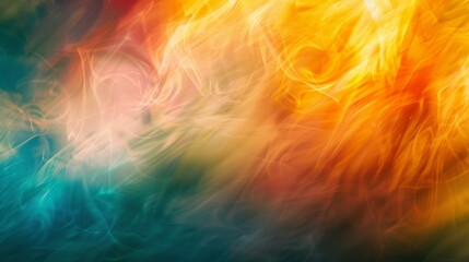 Dynamic Abstract Landscape with Vibrant Clouds and Motion Blur Effects