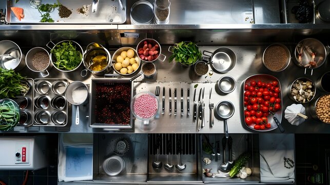 a well-organized mise en place